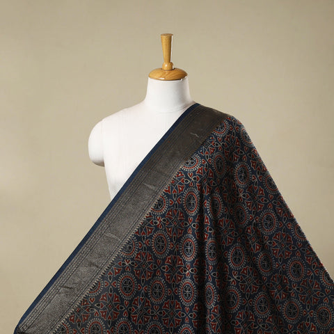 Natural dyed dola silk hand fabric 69 - handcrafted