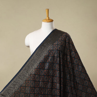 Natural dyed dola silk hand fabric 08 - handcrafted