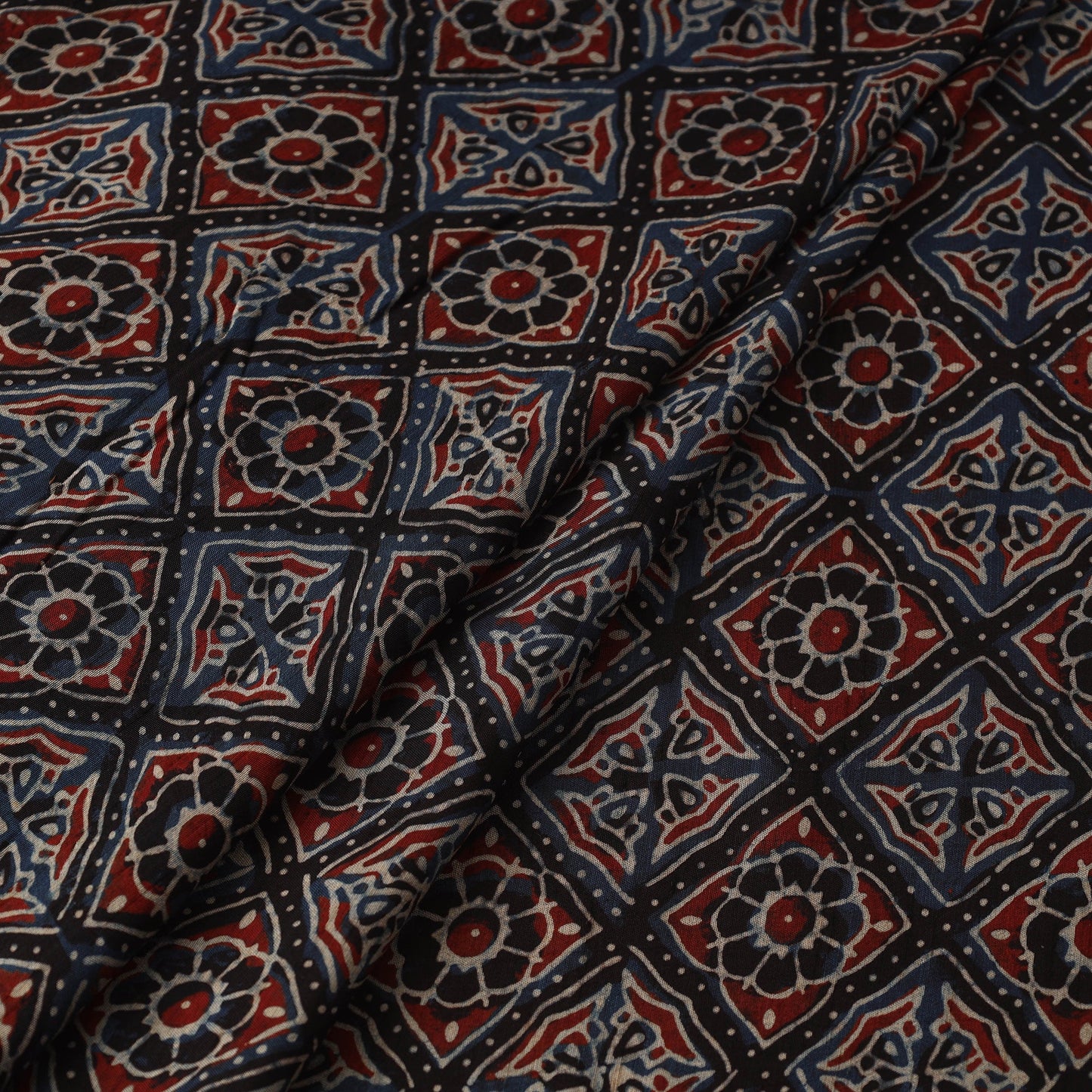 Natural dyed dola silk hand fabric 23 - handcrafted