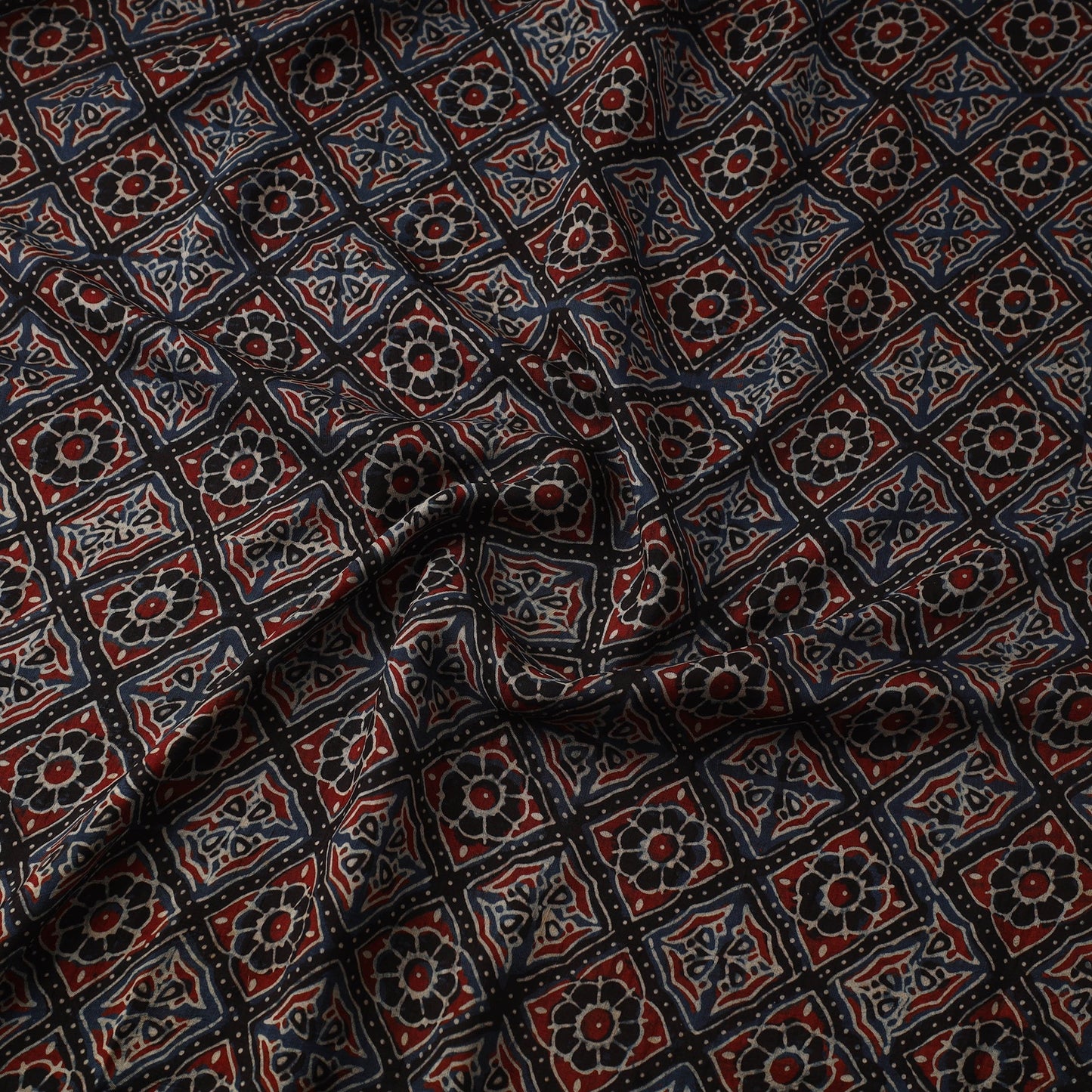 Natural dyed dola silk hand fabric 23 - handcrafted