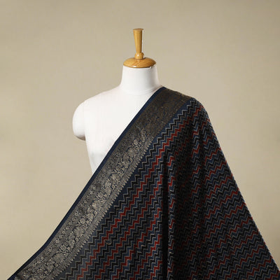 Natural dyed dola silk hand fabric 34 - handcrafted