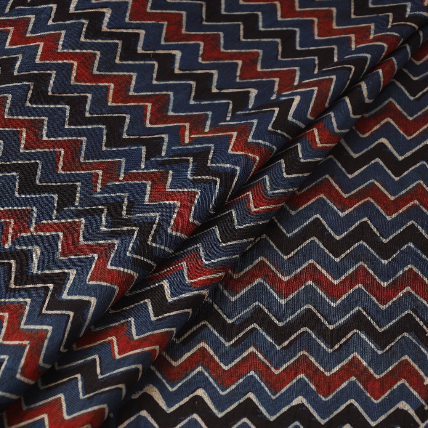 Natural dyed dola silk hand fabric 34 - handcrafted