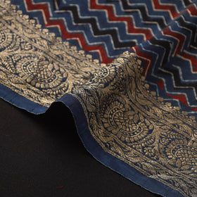 Natural dyed dola silk hand fabric 36 - handcrafted