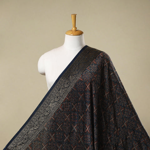 Natural dyed dola silk hand fabric 37 - handcrafted