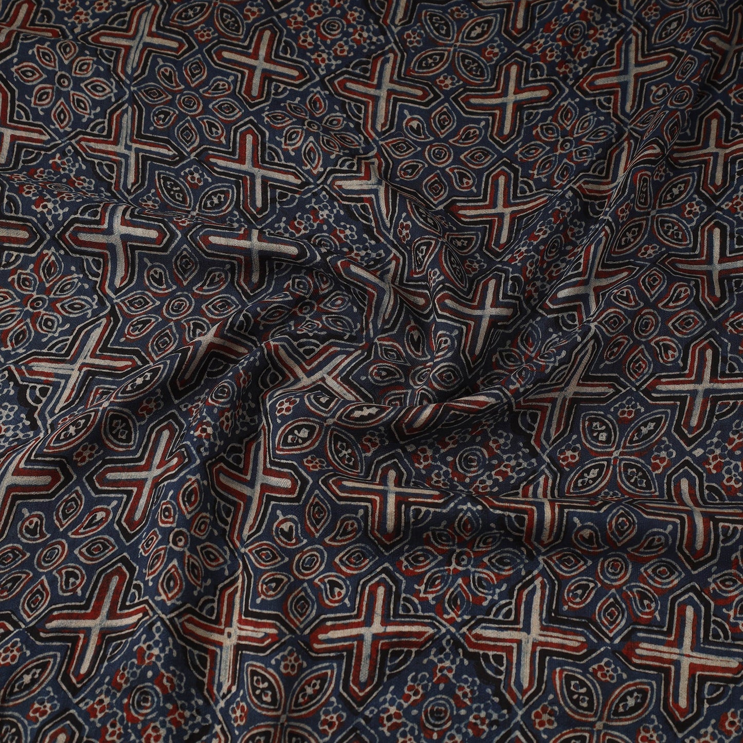 Natural dyed dola silk hand fabric 37 - handcrafted