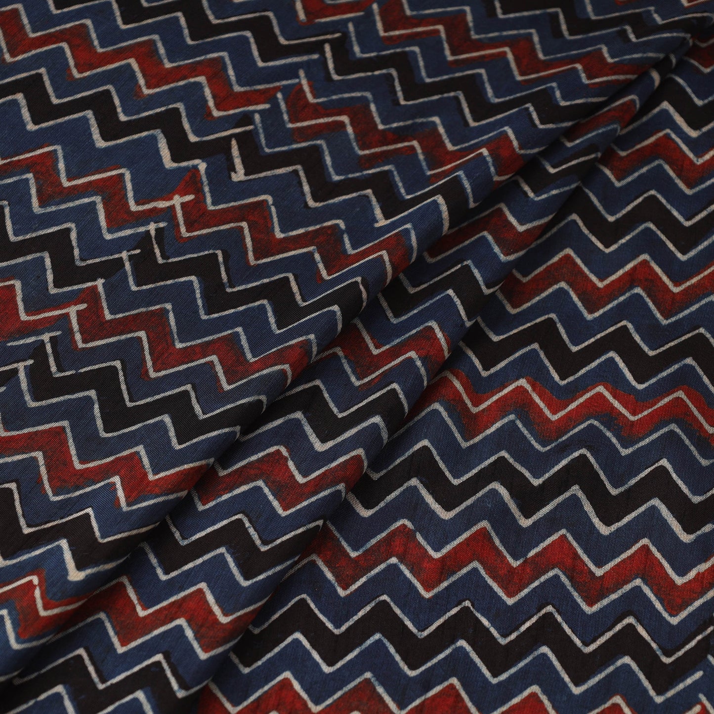 Natural dyed dola silk hand fabric 38 - handcrafted