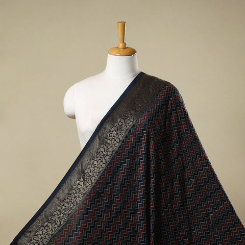 Natural dyed dola silk hand fabric 38 - handcrafted