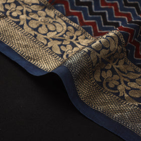 Natural dyed dola silk hand fabric 38 - handcrafted