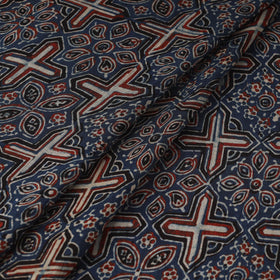 Natural dyed dola silk hand fabric 41 - handcrafted