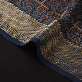 Natural dyed dola silk hand fabric 41 - handcrafted