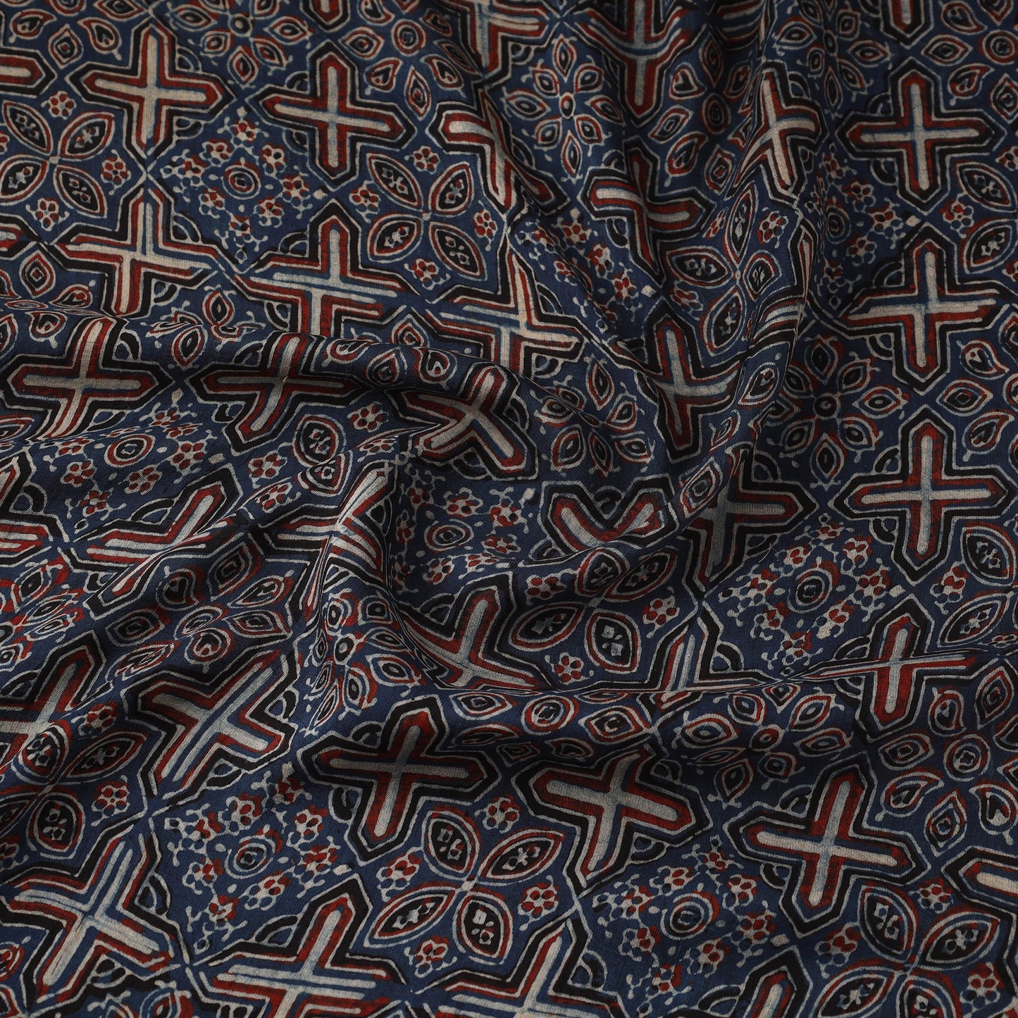 Natural dyed dola silk hand fabric 41 - handcrafted