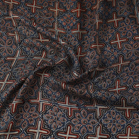 Natural dyed dola silk hand fabric 46 - handcrafted