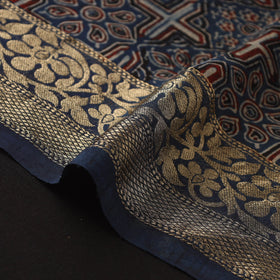 Natural dyed dola silk hand fabric 46 - handcrafted