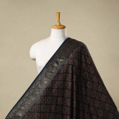 Natural dyed dola silk hand fabric 58 - handcrafted