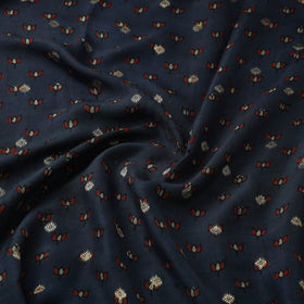 Natural dyed dola silk jacquard buti fabric 09 - handcrafted