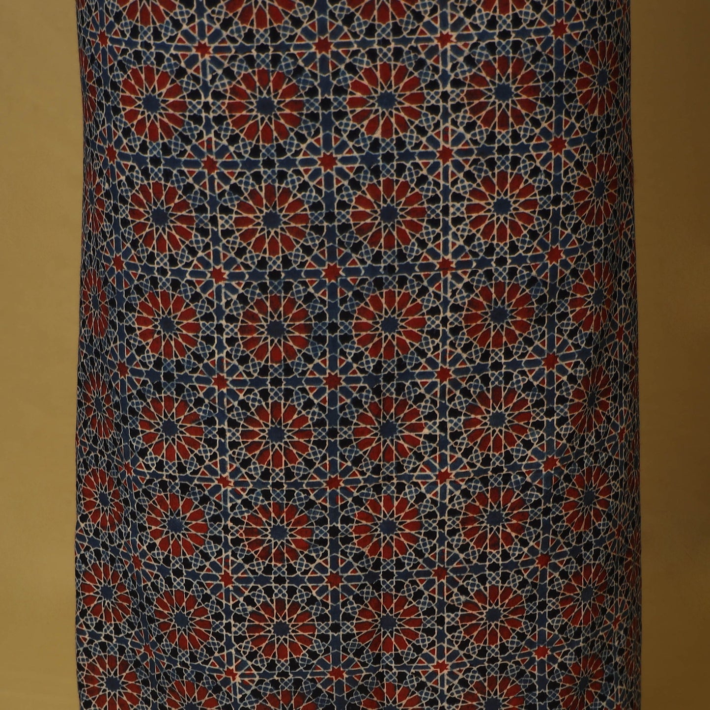 Blue - natural dyed hand 3pc unstitched dress material 07