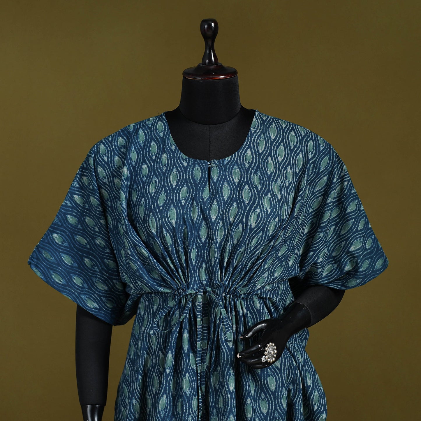 Natural dyed hand akola cotton medium kaftan 80