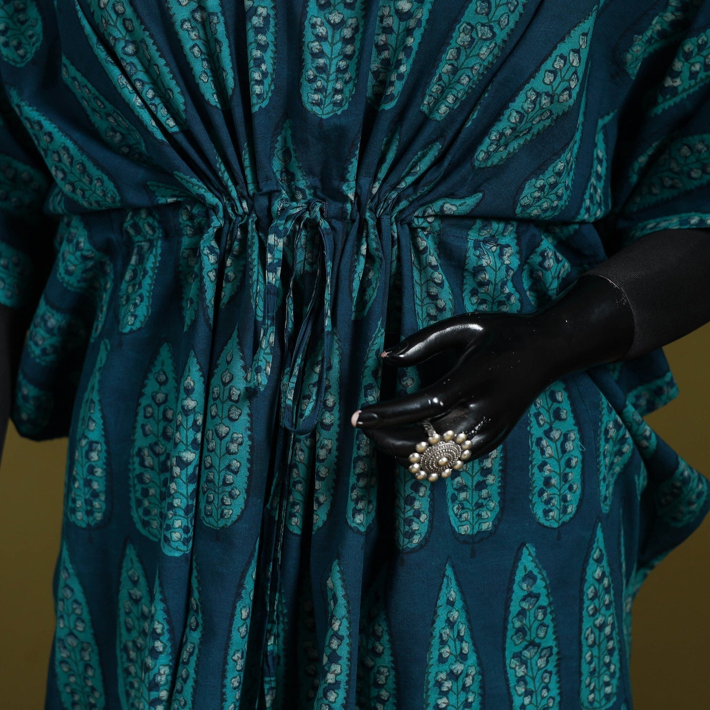 Natural dyed hand akola cotton medium kaftan 91