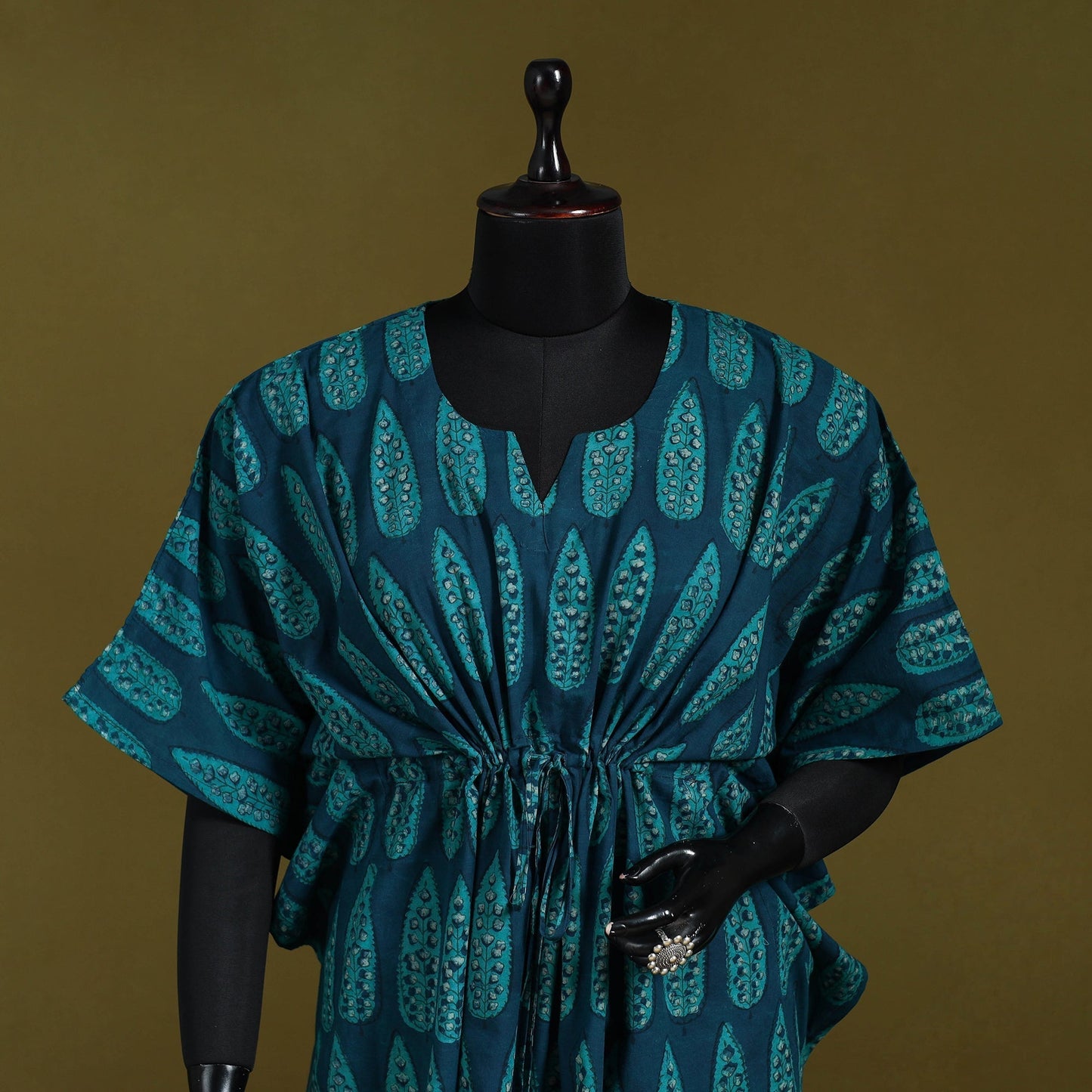 Natural dyed hand akola cotton medium kaftan 91