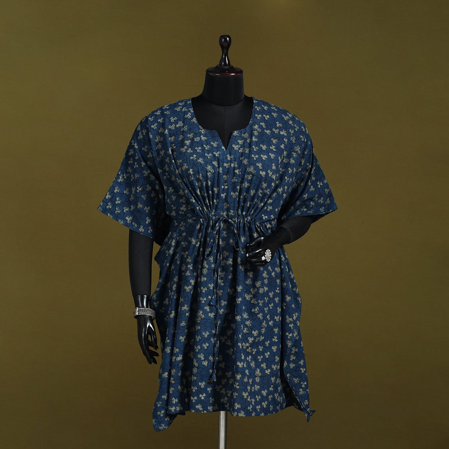 Natural dyed hand akola cotton medium kaftan 97