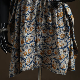 Natural dyed hand block kalamkari print cotton kaftan