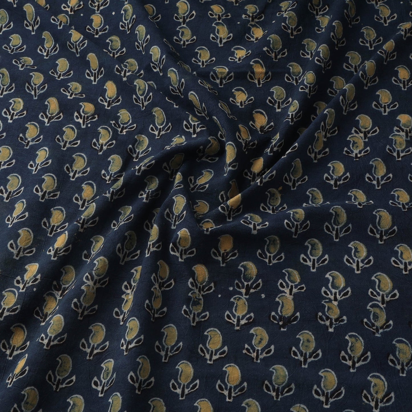 Natural dyed hand cotton fabric 14 - handcrafted