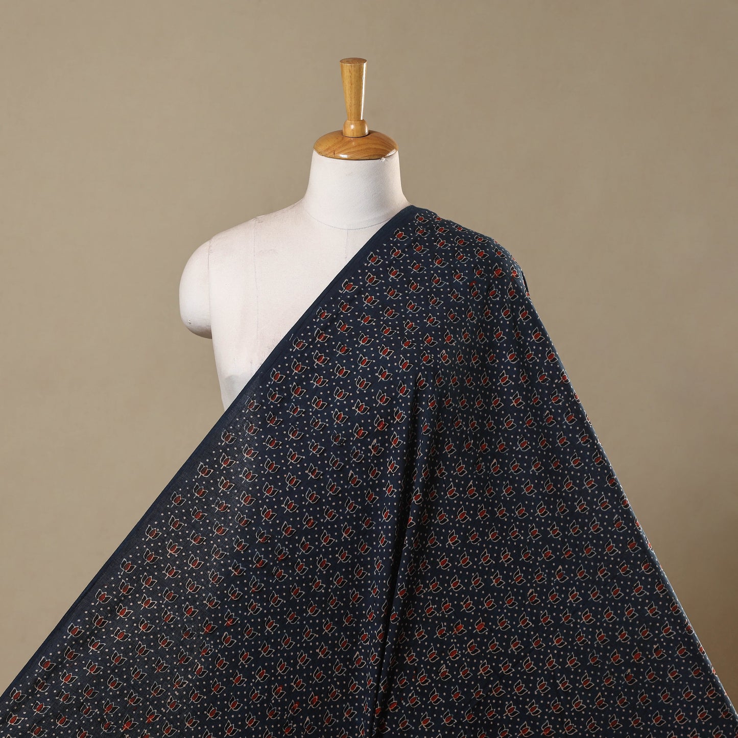 Natural dyed hand cotton fabric 21 - handcrafted