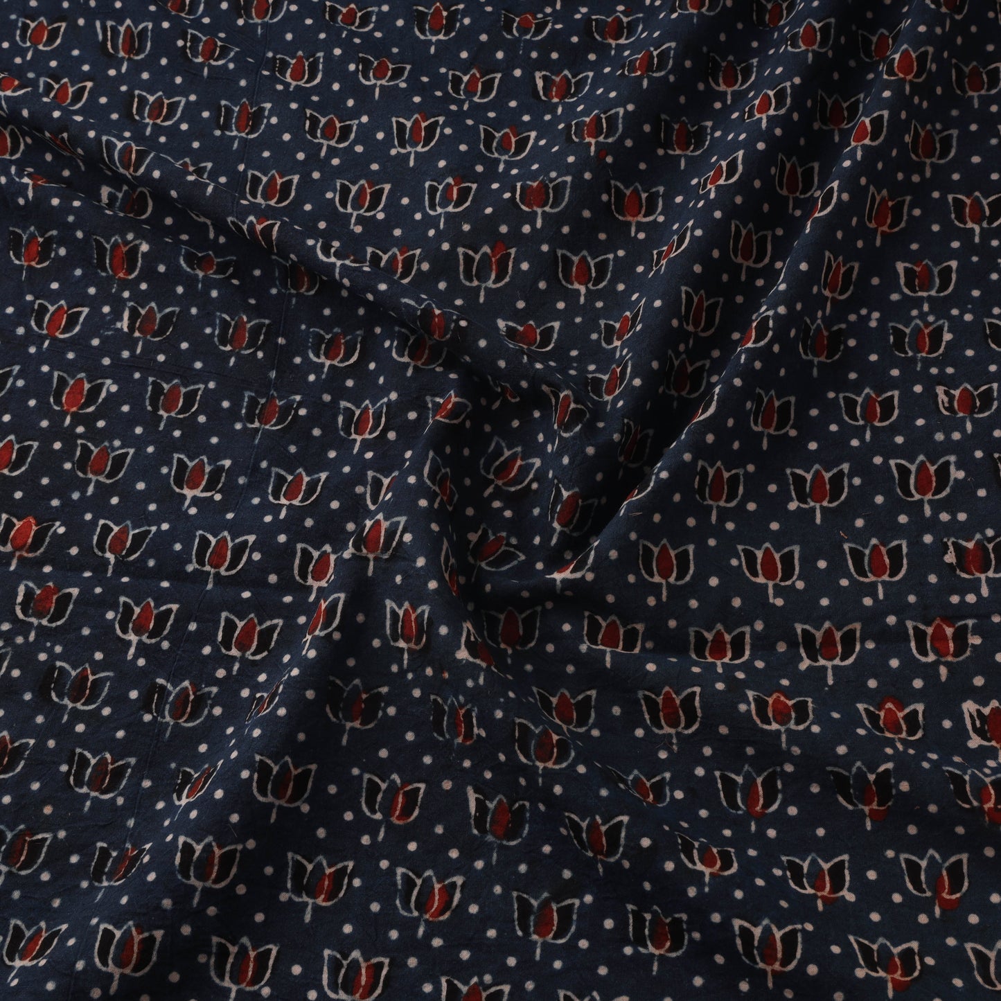 Natural dyed hand cotton fabric 21 - handcrafted