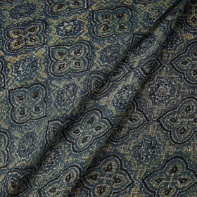 Natural dyed hand kota doria cotton fabric 02 - handcrafted
