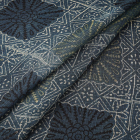 Natural dyed hand kota doria cotton fabric 16 - handcrafted