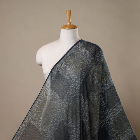 Natural dyed hand kota doria cotton fabric 16 - handcrafted