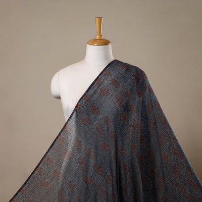 Natural dyed hand kota doria cotton fabric 17 - handcrafted