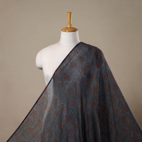 Natural dyed hand kota doria cotton fabric 17 - handcrafted