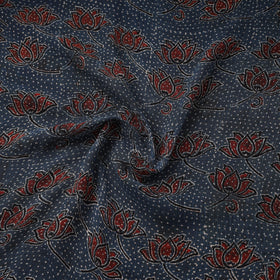Natural dyed hand kota doria cotton fabric 17 - handcrafted