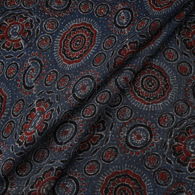 Natural dyed hand kota doria cotton fabric 20 - handcrafted
