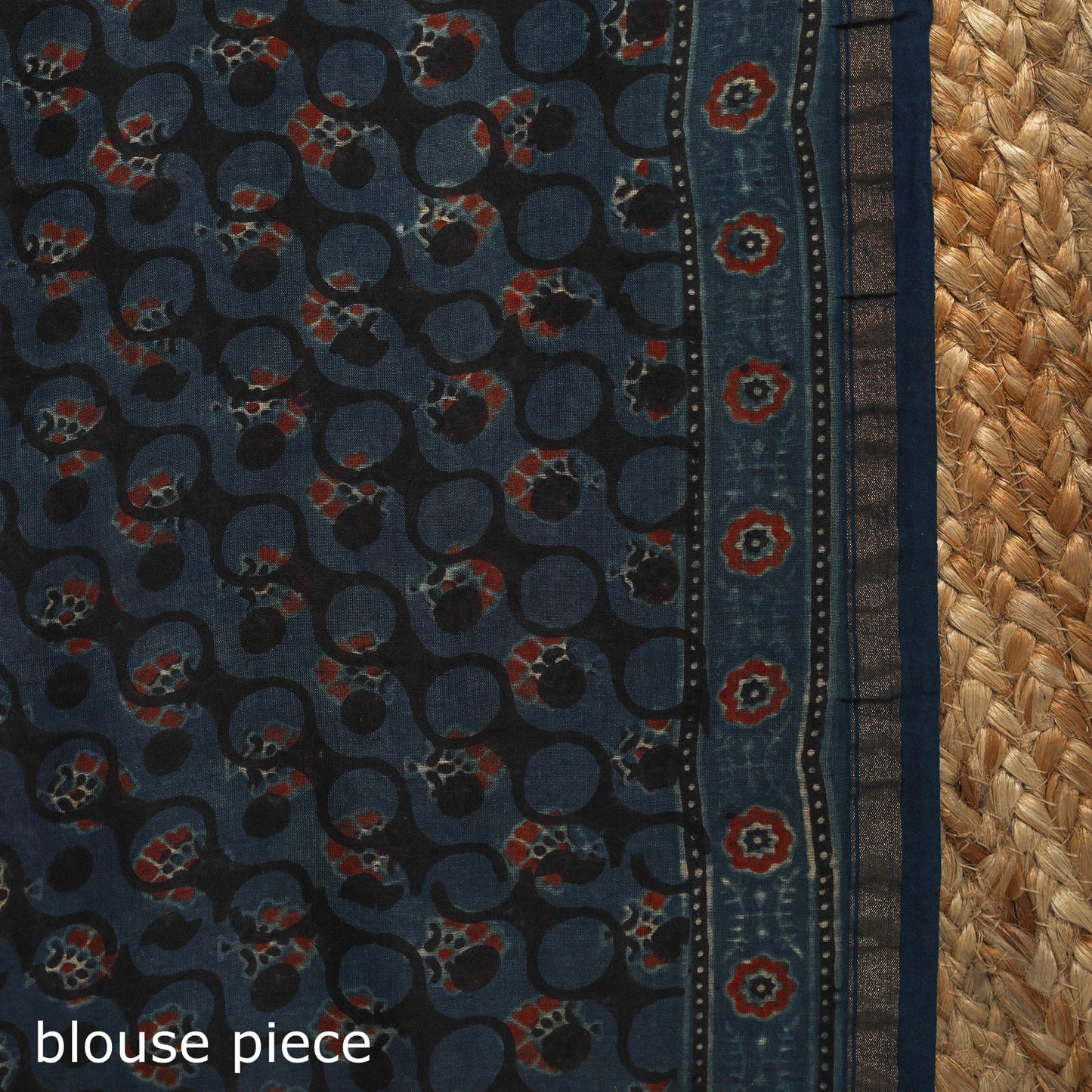 Natural dyed hand chanderi silk saree with tassels 02