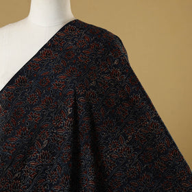 Blue - natural dyed hand cotton fabric 01 - handcrafted