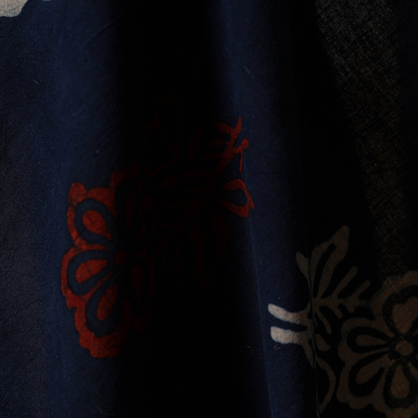 Natural dyed hand cotton fabric 02 - handcrafted