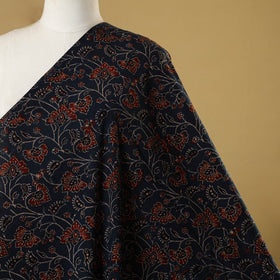 Blue - natural dyed hand cotton fabric 07 - handcrafted