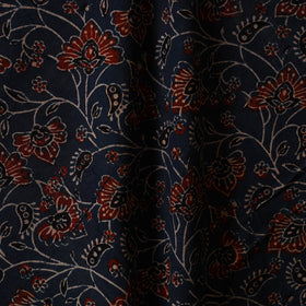 Blue - natural dyed hand cotton fabric 07 - handcrafted