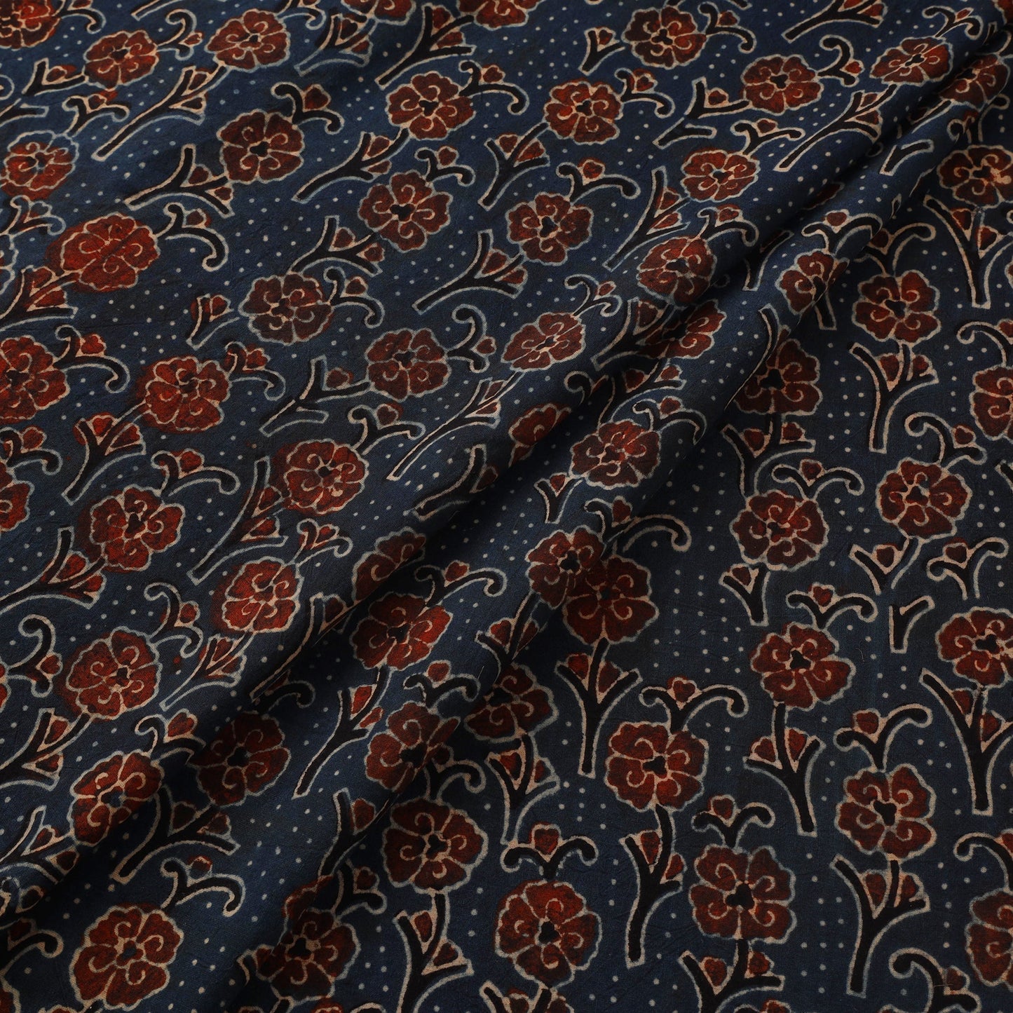 Natural dyed hand cotton fabric 08 - handcrafted