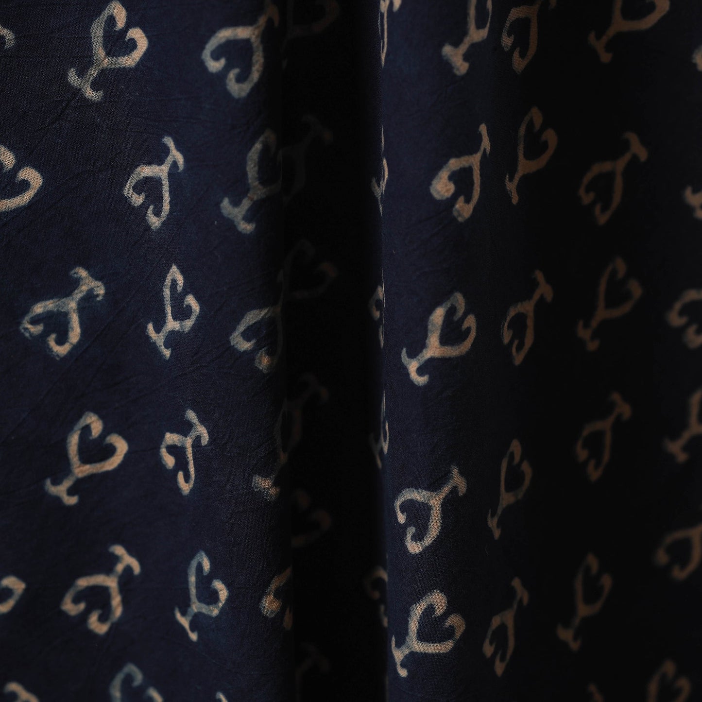 Natural dyed hand cotton fabric 12 - handcrafted