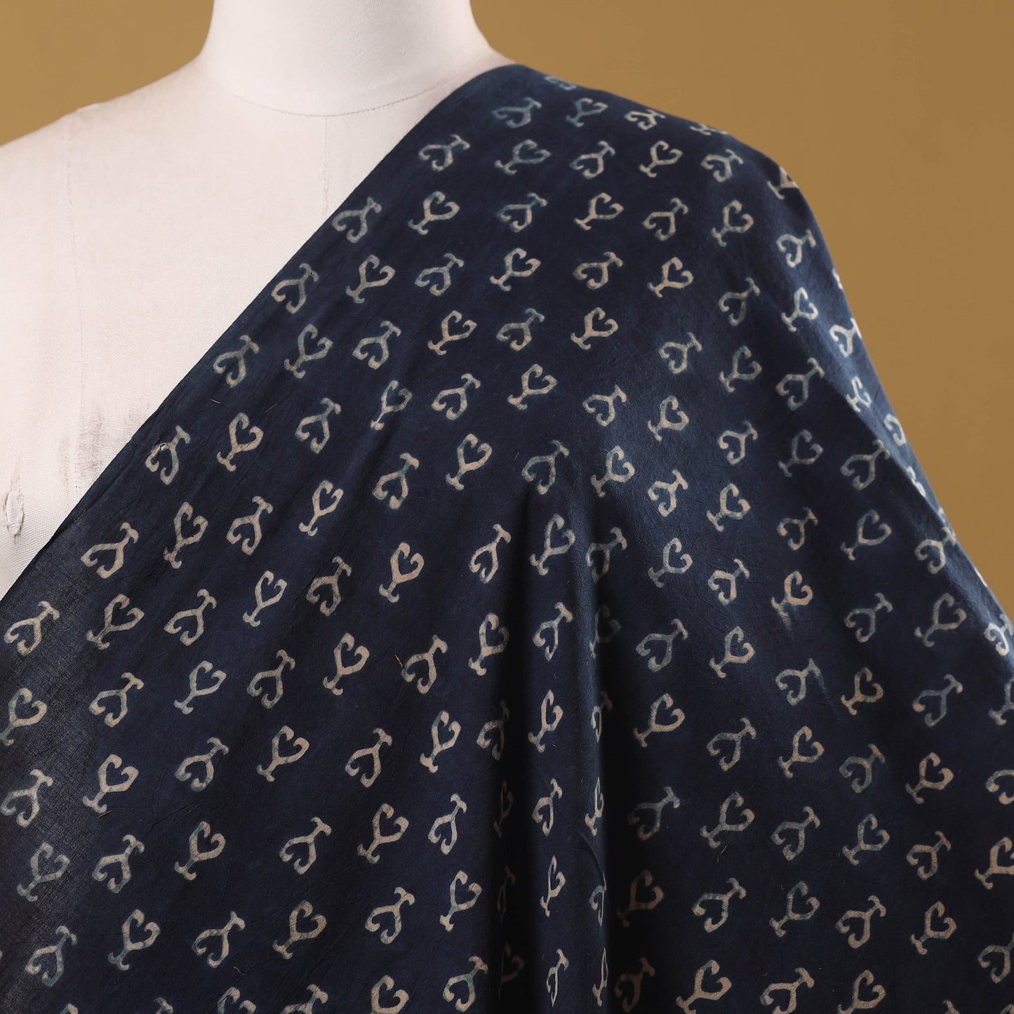 Natural dyed hand cotton fabric 12 - handcrafted