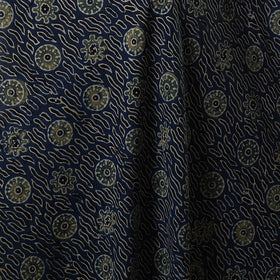 Blue - natural dyed hand cotton fabric 14 - handcrafted