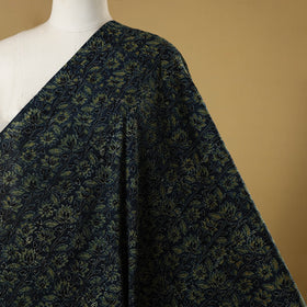 Blue - natural dyed hand cotton fabric 16 - handcrafted