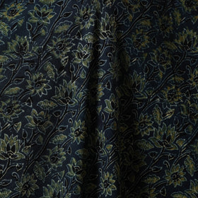 Blue - natural dyed hand cotton fabric 16 - handcrafted