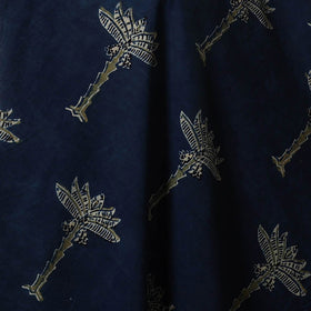 Blue - natural dyed hand cotton fabric 23 - handcrafted