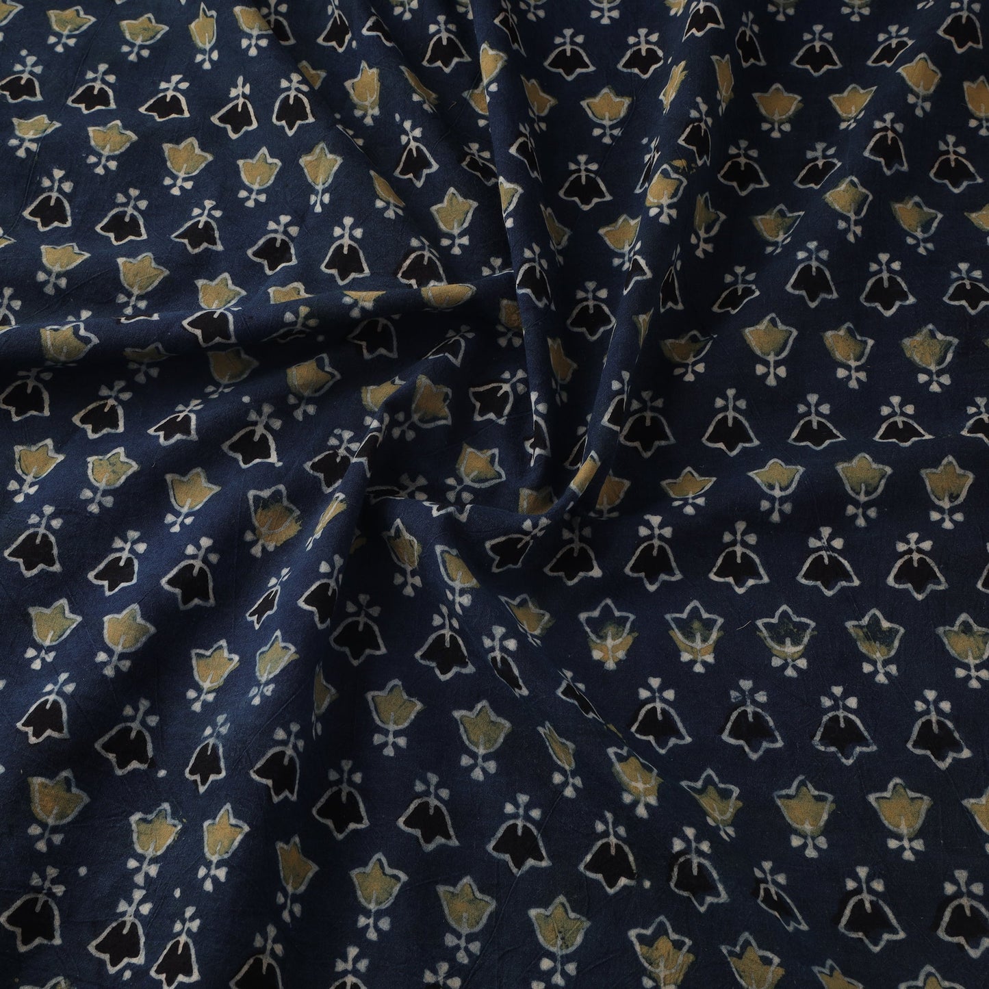 Natural dyed hand cotton fabric 28 - handcrafted