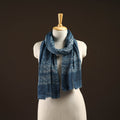 Natural dyed hand printed pure wool akola stole 05