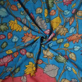 Natural dyed handloom chanderi silk handpainted
